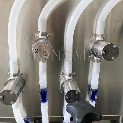 Automatic Bottle Liquid Filling Machines 4 Heads Filling Line