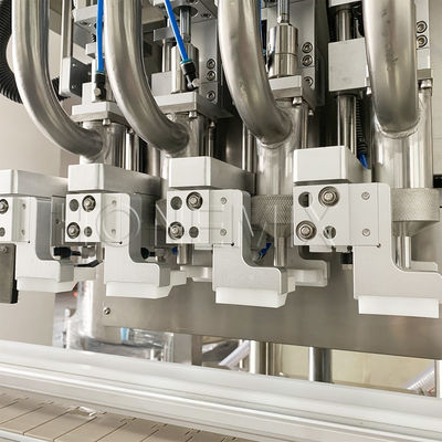 Four Head Cream Filling Machine Tracking Servo Piston Capping Machine