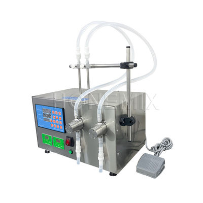 Desktop Small Bottle Filling Machine Double Head Plastic Ampoule Filling Machine