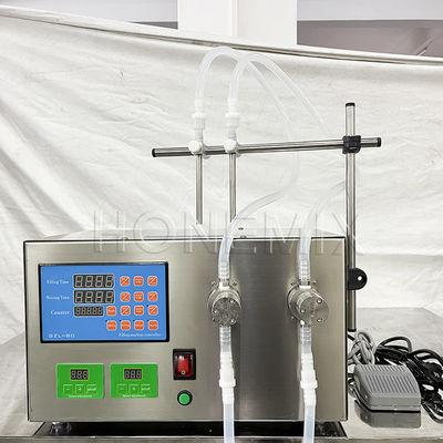 Desktop Small Bottle Filling Machine Double Head Plastic Ampoule Filling Machine
