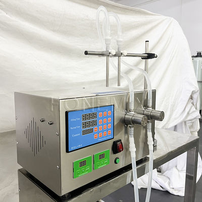 Desktop Small Bottle Filling Machine Double Head Plastic Ampoule Filling Machine