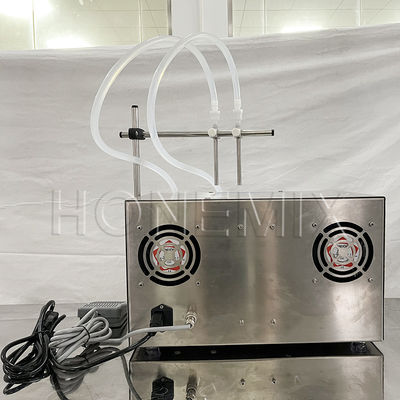 Desktop Small Bottle Filling Machine Double Head Plastic Ampoule Filling Machine