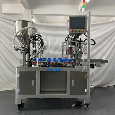 Automatic Two Heads Toner Rotary Servo Liquid Cream Filling Capping Machine