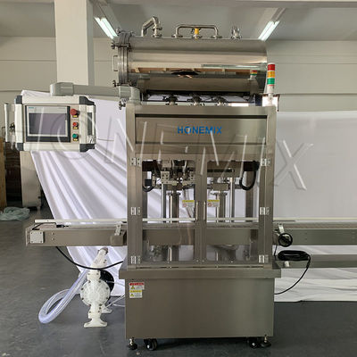 Automatic Body Lotion Filling Line Cap Pressing Screwing Machine