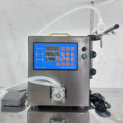 Liquid Oil Bottle Filling Machine Semi Auto Peristaltic Pump Filler
