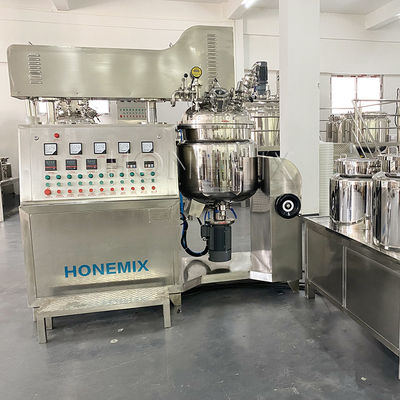 Vacuum Homogenizer Emulsifier Mixer 4KW Body Cream Mixer Machine
