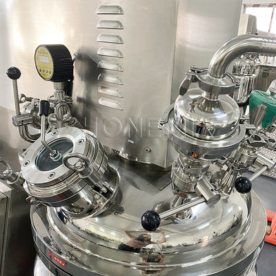 Vacuum Homogenizer Emulsifier Mixer 4KW Body Cream Mixer Machine