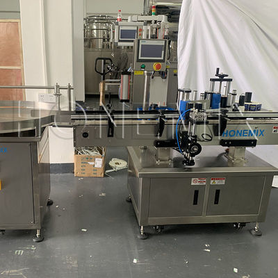 Heated Vaseline Cream Filling Machine Two Nozzle Capping Sealing Labeling Line