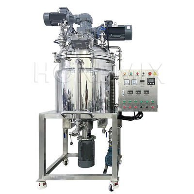 Cream Vacuum Emulsifier Mixer Machine Bidirectional Mixing Horizontal Motor