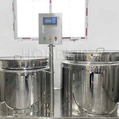 PLC Vacuum Homogenizing Emulsifier Mixer Machine Custom Combine