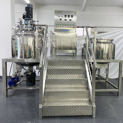 Precise Vacuum Emulsifying Mixer 220V / 380V Body Cream Making Machine