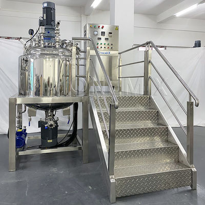 Defoaming Vacuum Emulsifying Mixer Homogenizer Tank For Shampoo Paste