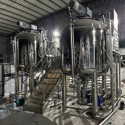 Hygienic High Shear Emulsifying Machine Serum Lotion Mixer Machine Cosmetic