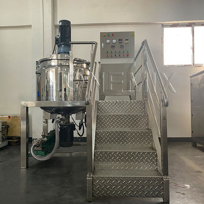 Small Liquid Soap Making Machine 300L Shampoo Mixer Machine With Agitator