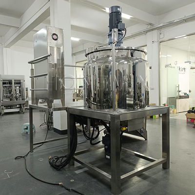 Movable Detergent Liquid Mixer Machine Automatic Jacketed Mixing Vessel