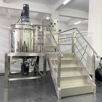 Movable Detergent Liquid Mixer Machine Automatic Jacketed Mixing Vessel