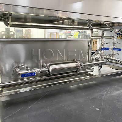 Rotary Ancillary Equipment 1.25KW Double Line Bottle Washing Machine