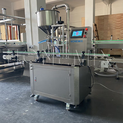 Auto Single Head Cream Filling Machine 110V / 220V 50Hz For Shower Gel Filler