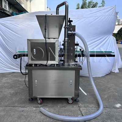 Automatic Gear Pump Bath Lotion Two Heads Filling Machine Pneumatic Feeding Material