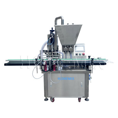 Automatic Gear Pump Bath Lotion Two Heads Filling Machine Pneumatic Feeding Material