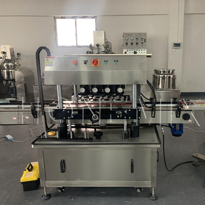 3KW High Speed Automatic Capping Machine Eight Wheels Stainless Steel