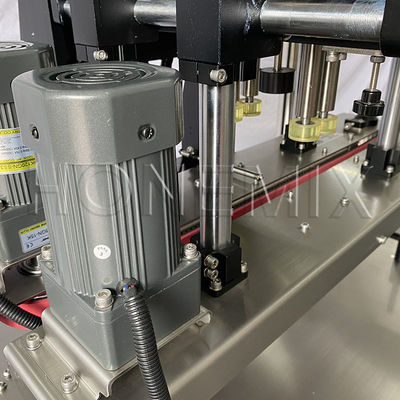 Electric Automatic Bottle Screw Capping Machine Four Wheels Filling Line