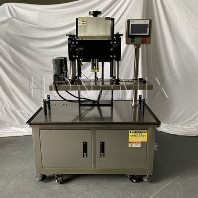 Electric Automatic Bottle Screw Capping Machine Four Wheels Filling Line