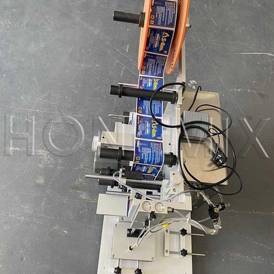 Semi Automatic Sticker Labeling Machine 100W Flat Bottle Label Applicator