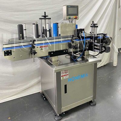 Automatic Vertical Sticker Labeling Machine Custom For Round Bottle