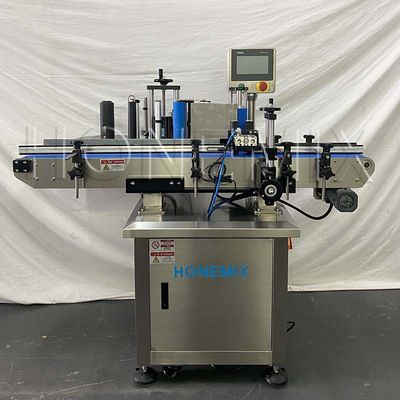 Automatic Vertical Sticker Labeling Machine Custom For Round Bottle