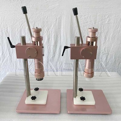Vacuum Perfume Filling Line Four Heads Manual Perfume Bottle Crimping Machine
