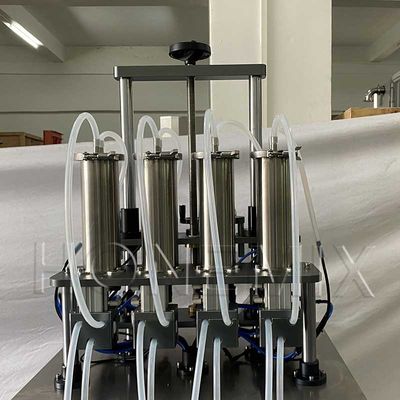 Semi Auto Perfume Making Machine Four Heads Vacuum Filling Machine