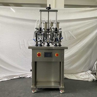 Semi Auto Perfume Making Machine Four Heads Vacuum Filling Machine