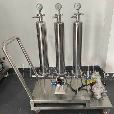 Liquid Perfume Making Machine Three Stage Perfume Filter Stainless Steel