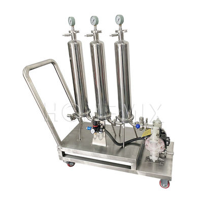 Liquid Perfume Making Machine Three Stage Perfume Filter Stainless Steel