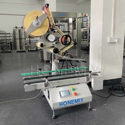 Desktop Flat Bottle Labeling Machine electric Automatic Box Label Applicator