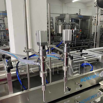 Cosmetics Two Head Filling Machine Piston Horizontal Filling Machine CE