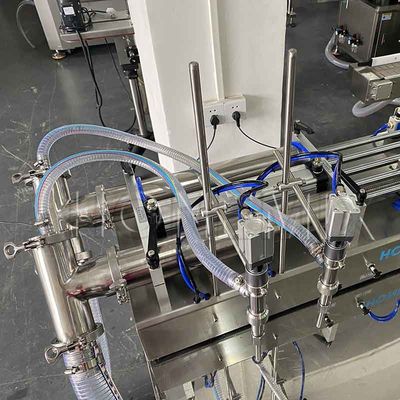 Cosmetics Two Head Filling Machine Piston Horizontal Filling Machine CE