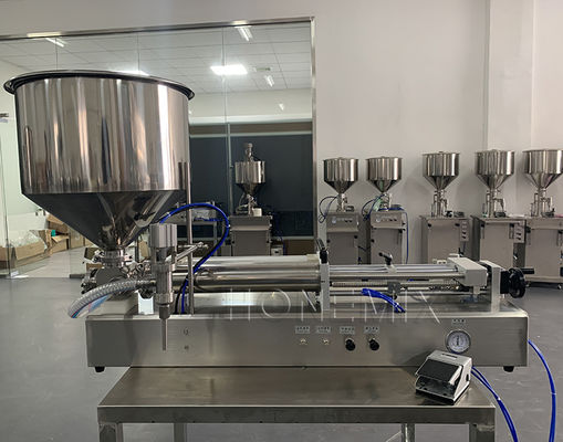 Horizontal Sanitizer Gel Filling Machine One Nozzle Semi Auto Filling Machine