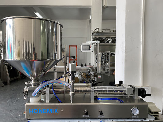 Horizontal Sanitizer Gel Filling Machine One Nozzle Semi Auto Filling Machine