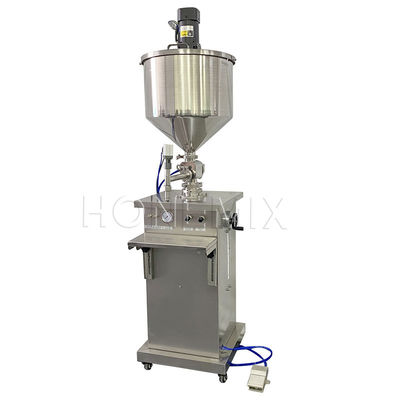 Food Jam Hopper Filling Machine Vertical Mixing paddle Pneumatic Control