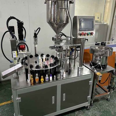 Rotary Quantitative Cream Filling Machine 220V For Lip Gloss Concealer
