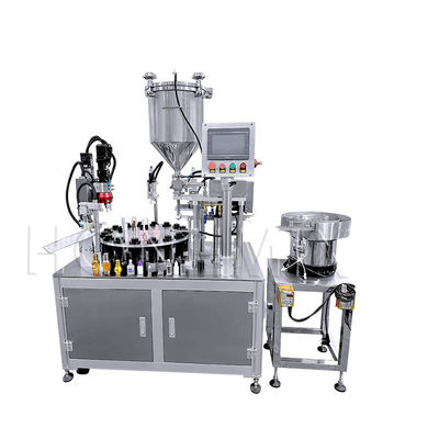 Rotary Quantitative Cream Filling Machine 220V For Lip Gloss Concealer