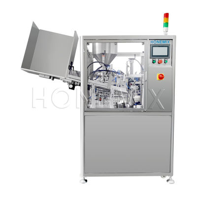 Customized Auto Tube Filling And Sealing Machine For Cosmetic Cream Body Lotion