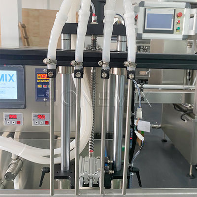 Auto Volumetric Bottle Liquid Filling Machines Servo Control For Mouth Washing