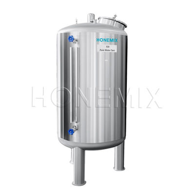 Sanitary RO Water Treatment Plant Tank Stainless Steel Corrosion Resistance