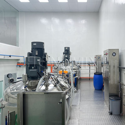 Hygiene Vacuum Emulsifying Mixer 2000L 3000L Toothpaste Manufacturing Machine