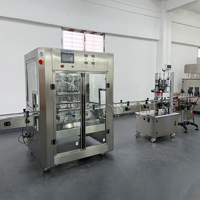 220V Sauce Bottle Liquid Filling Machines PLC Control Leakproof Design