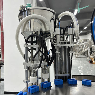 Automatic Two Heads Toner Rotary Servo Liquid Cream Filling Capping Machine
