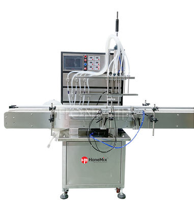 Hair Oil 6 Nozzles Liquid Magnetic Pump Filling Machine